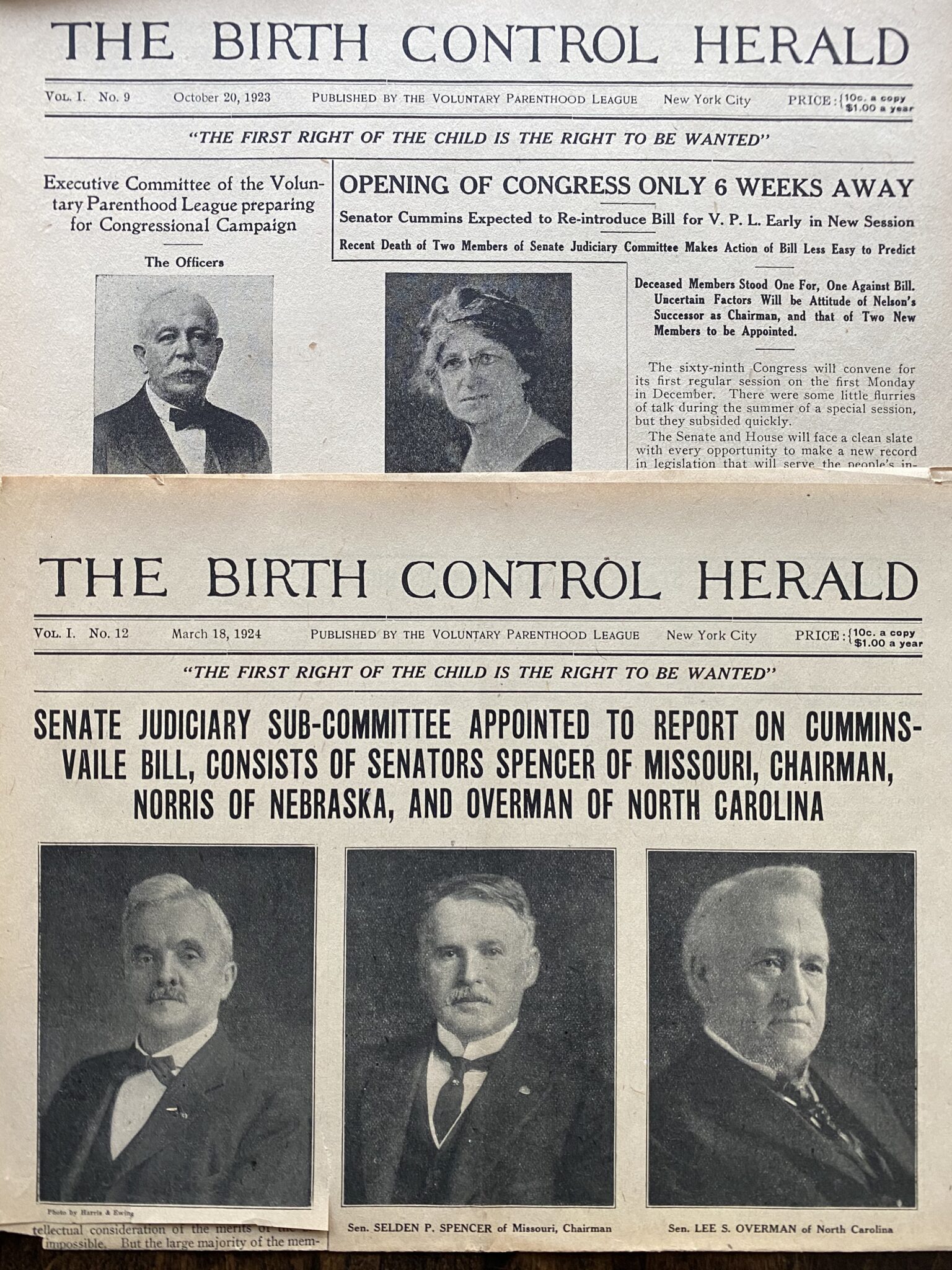 The Birth Control Herald newspaper