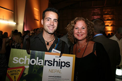 Leah at Nepal scholarship event